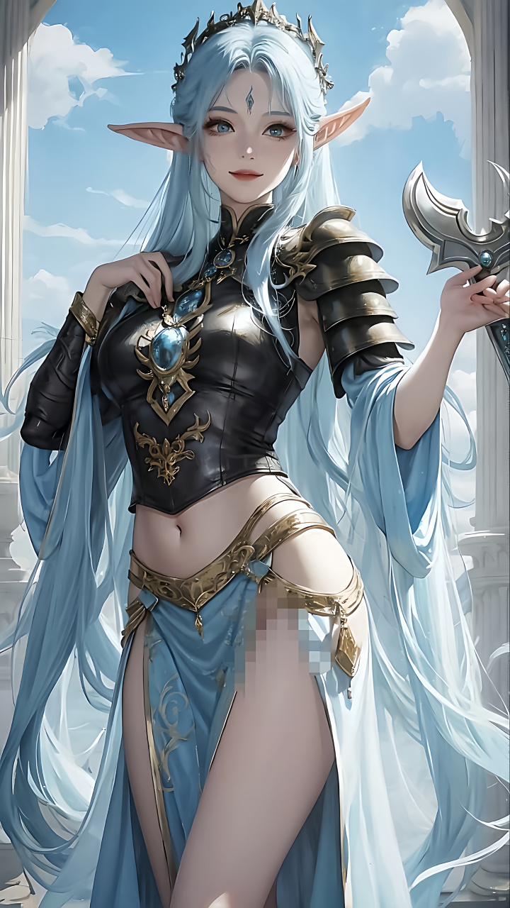 精灵女王范二次元动漫少女