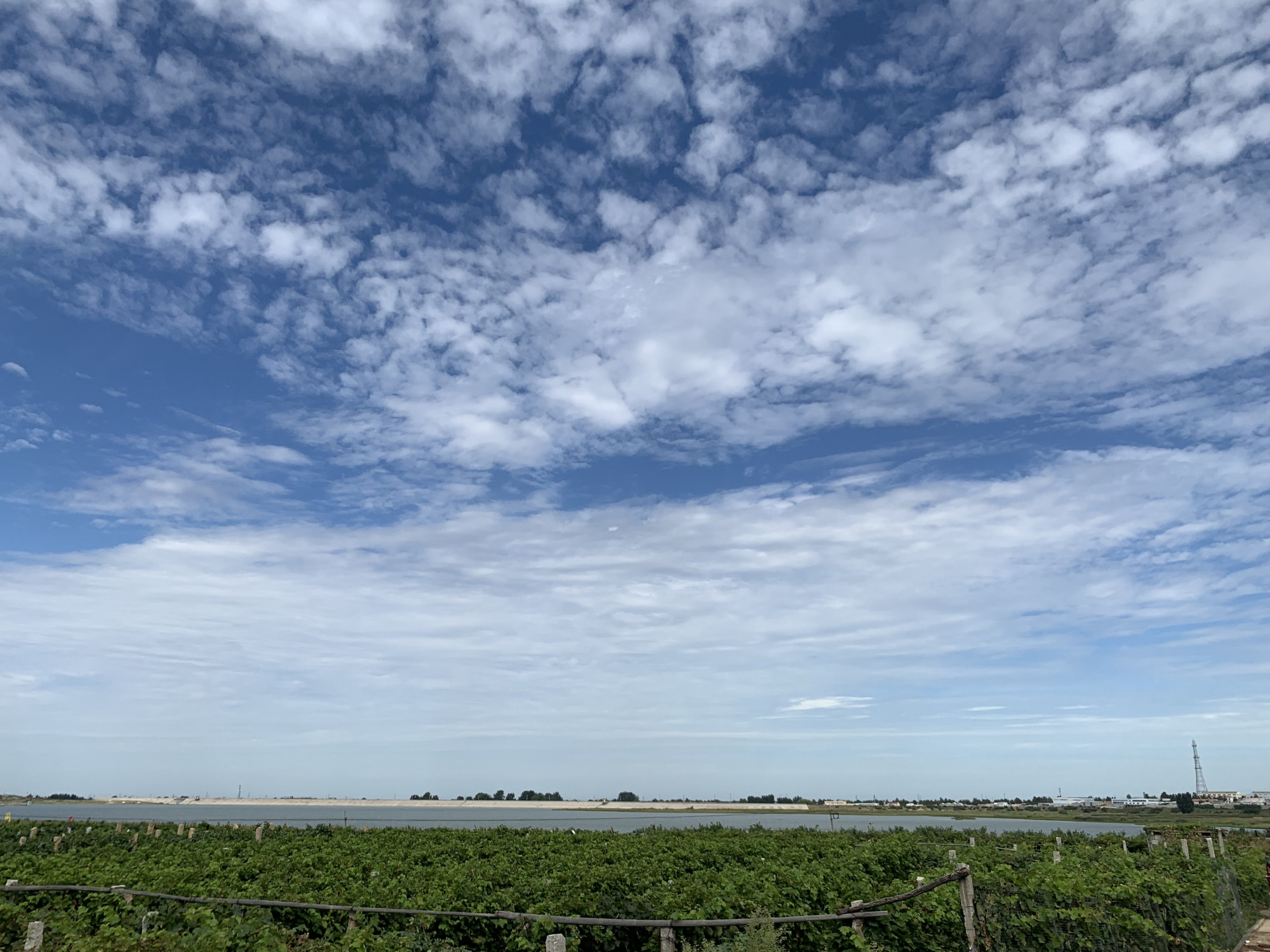 风景如画的平度市大泽山镇淄阳河水库,天蓝水碧,好惬意心向往之