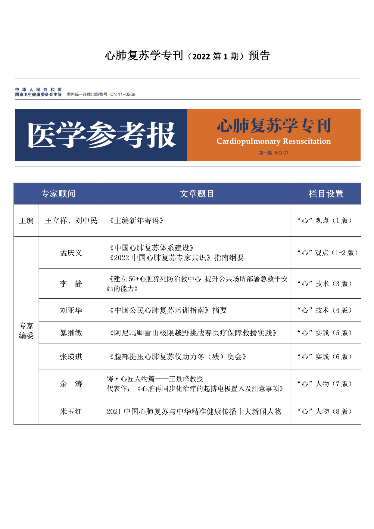 王立祥:国家卫健委主管《医学参考报》