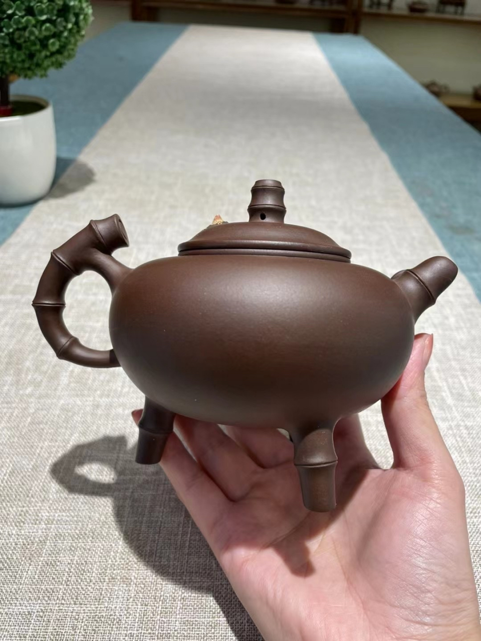 祝君好运  江苏省工艺美术大师 桑黎兵老师作品#紫砂壶# #全手工