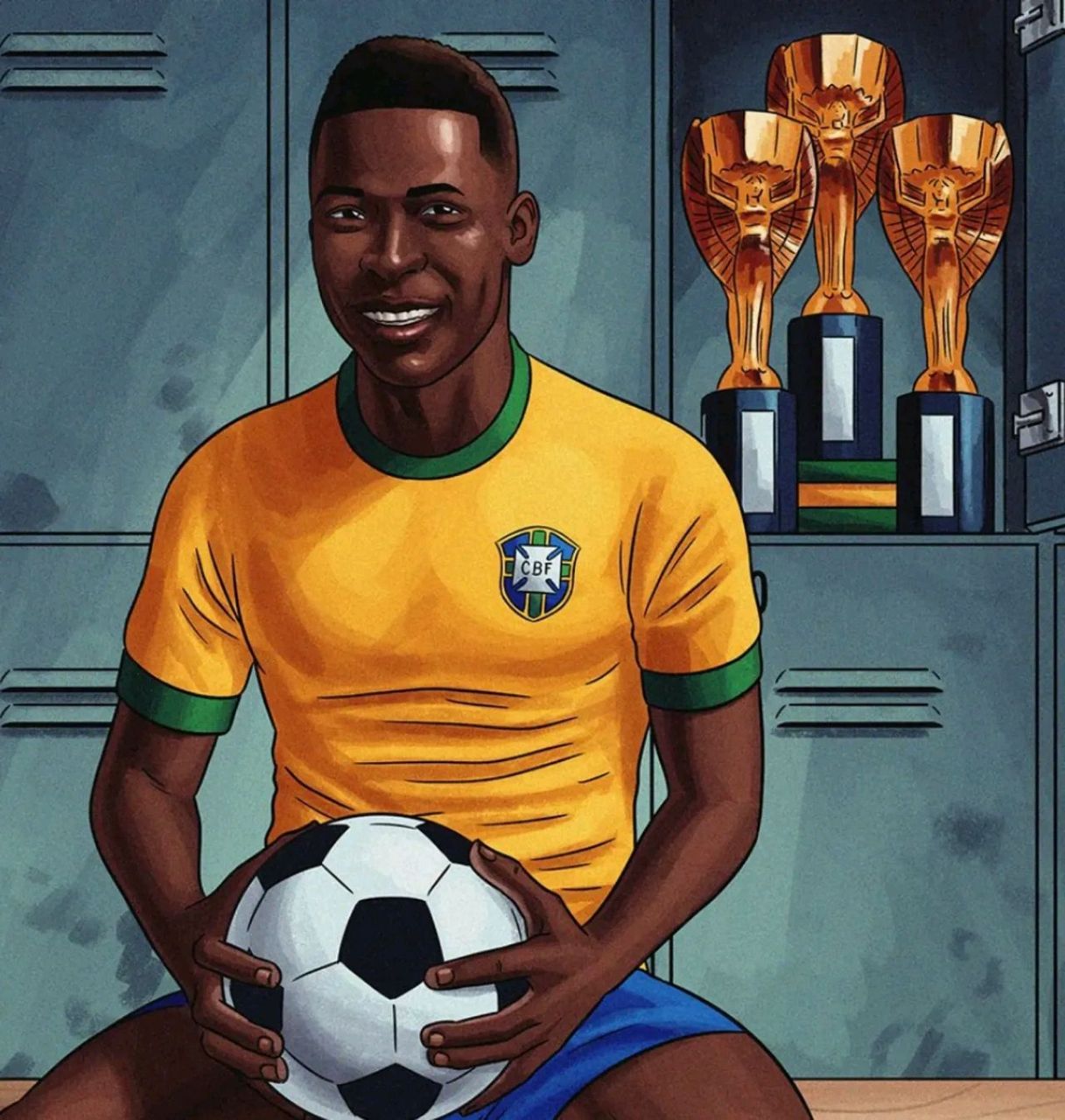 球王贝利去世了,他的三座世界杯冠军可以说是前无古人,后无来者了.