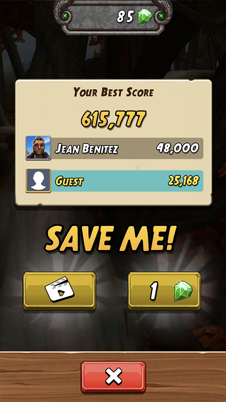 《temple run 2》原版重大更新,ui大改变,同时也经常闪退.