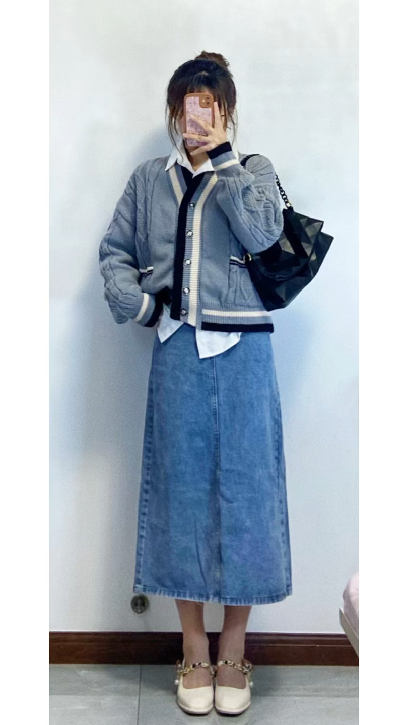 韩系女大学生日常穿搭分享