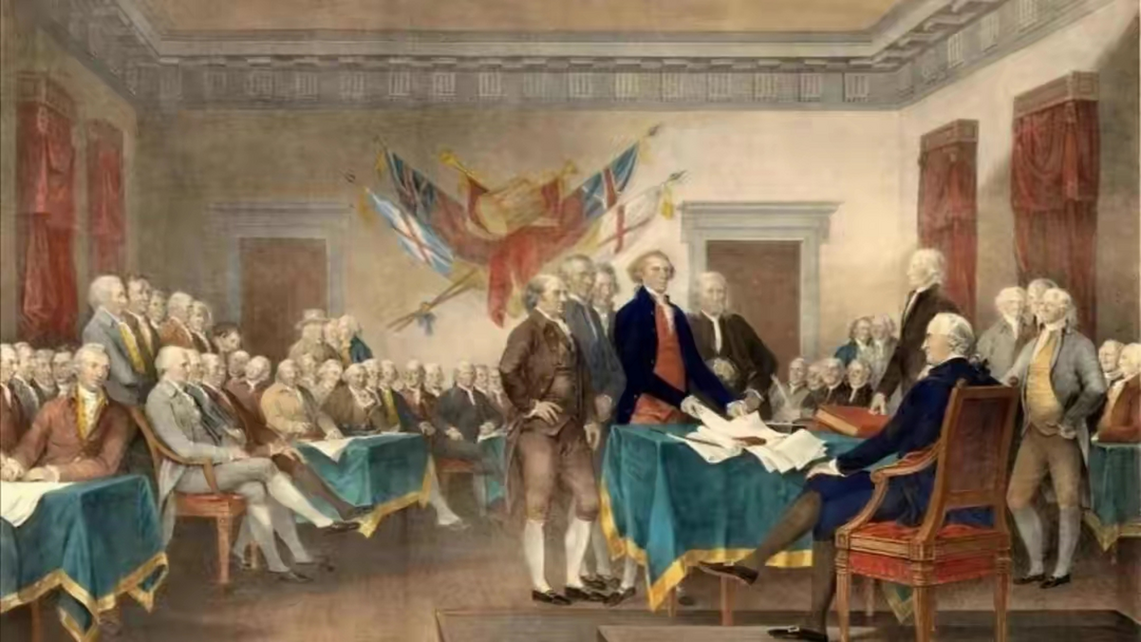 【美国《独立宣言》精彩全文】———国之本 民之本  1776年,全文如下