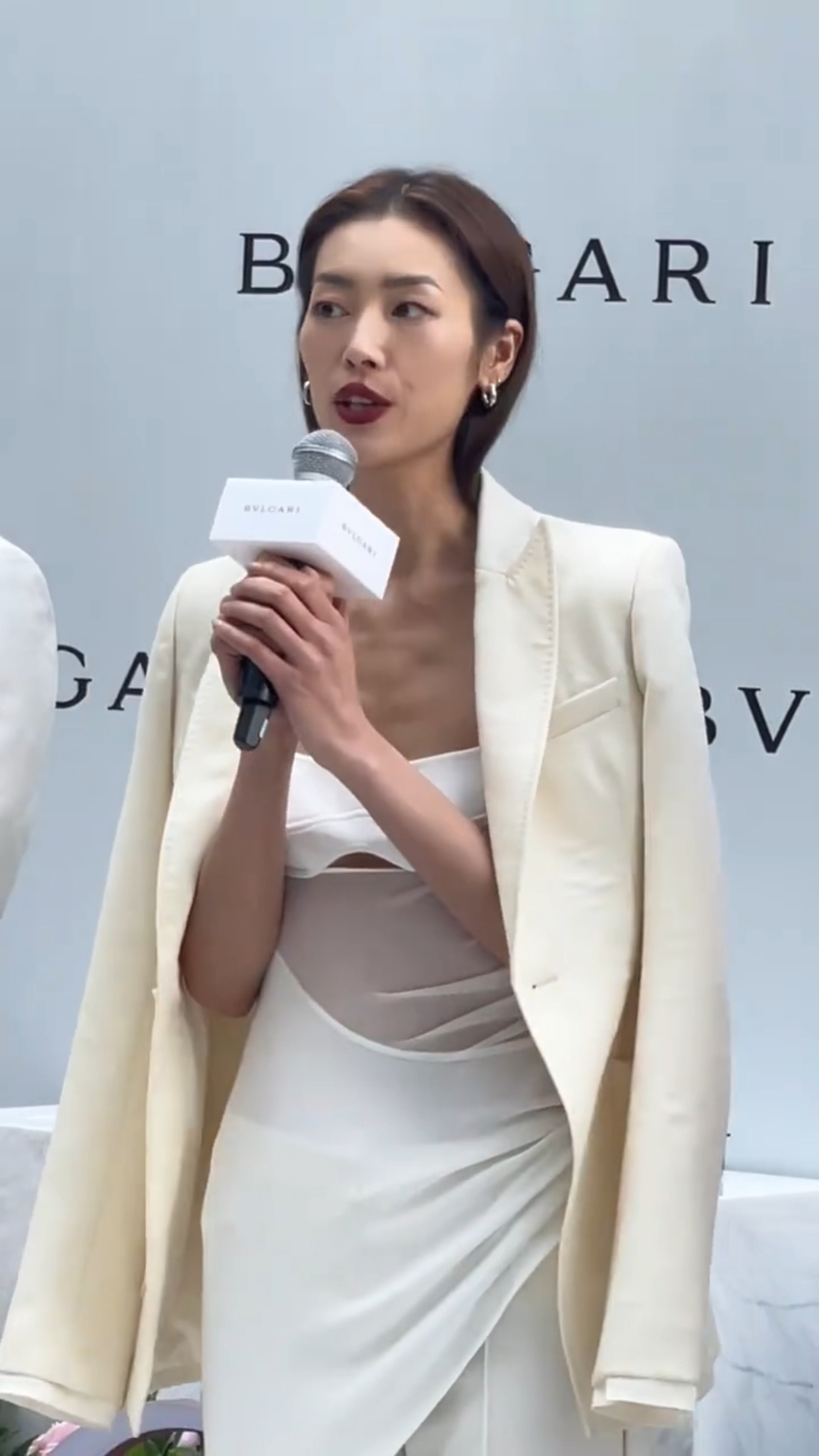 刘雯活动造型很好看,可惜瘦了,有失美感!