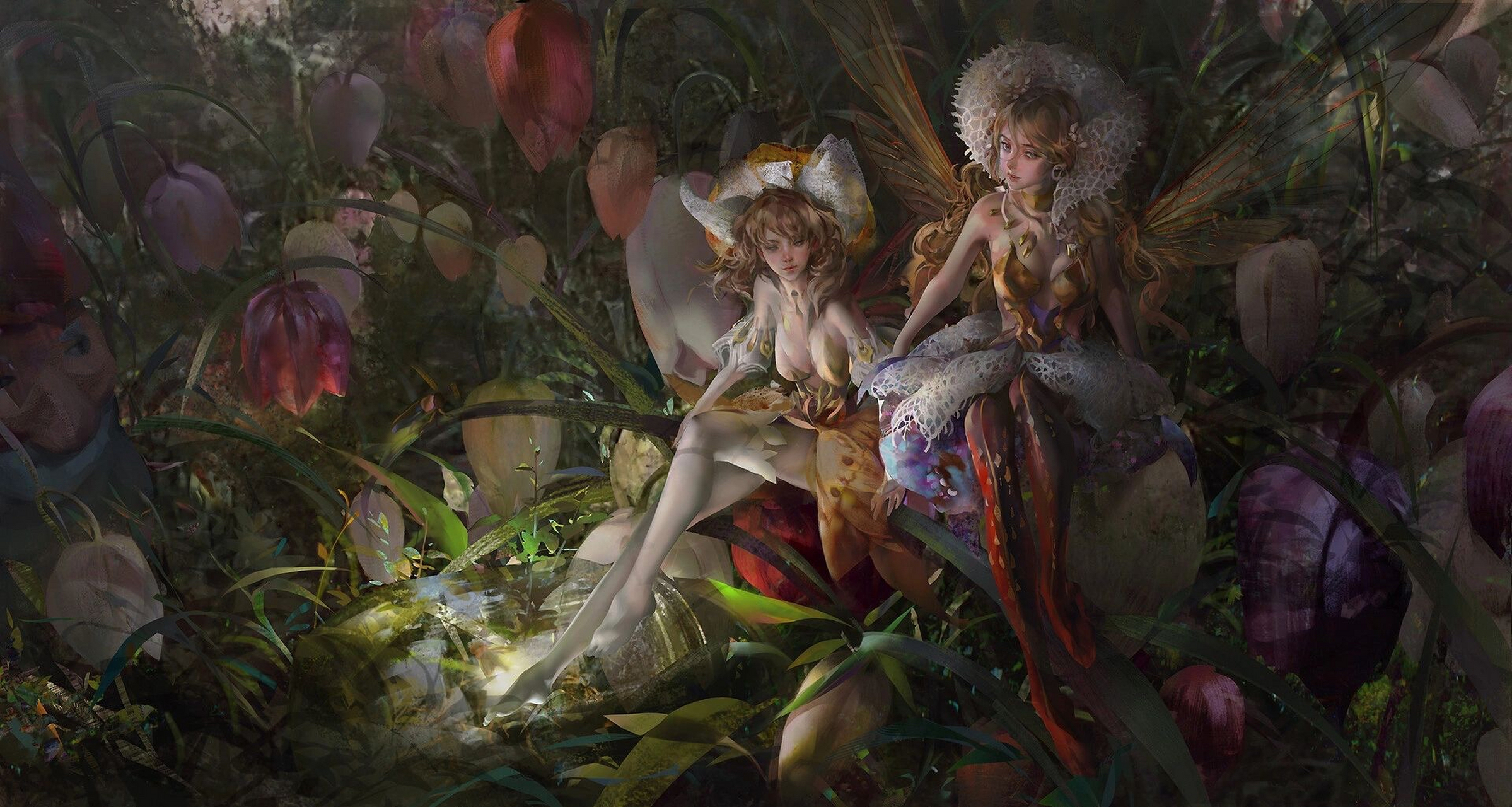 华丽古典的迷醉宫廷风|||插画艺术家amber ye作品 #插画# #绘画# #二