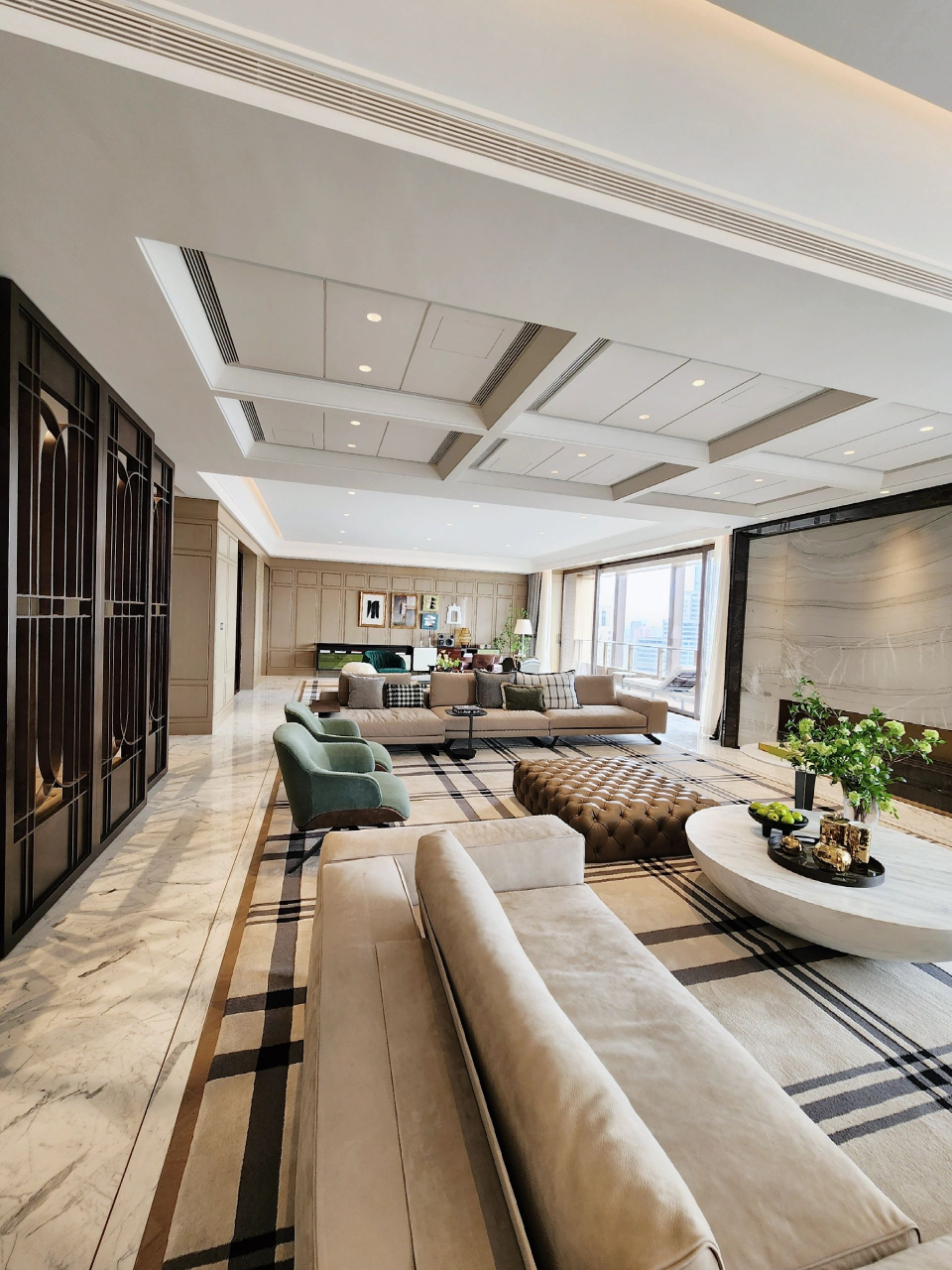 5米,20米面宽的客厅,满满的都是奢华大气#装修# #百度家居大师团# #我