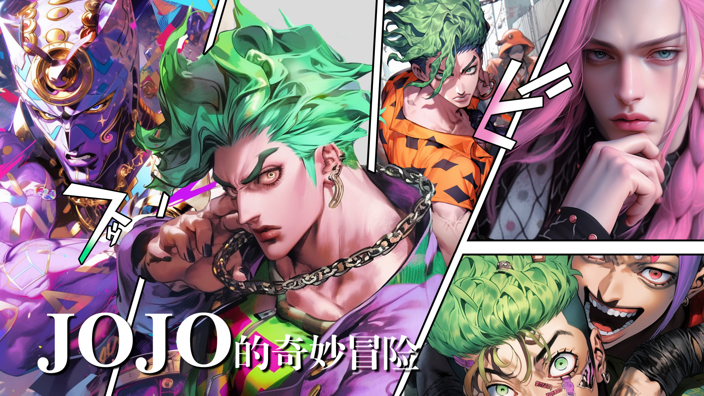 jojo大壁纸|ai小绘图#jojo的奇妙冒险# #壁纸# #ai共创计划