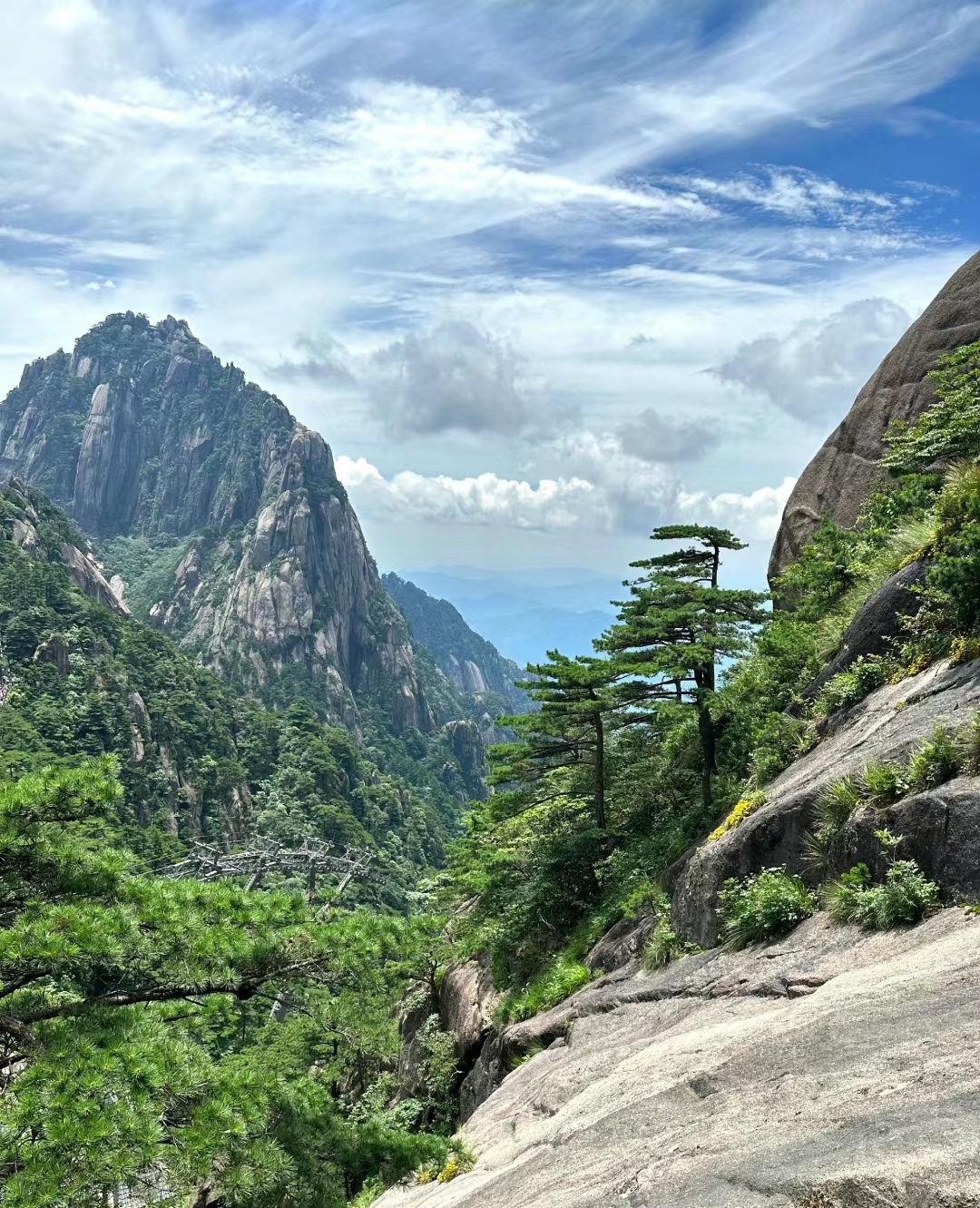 黄山迎客松照片实拍图片