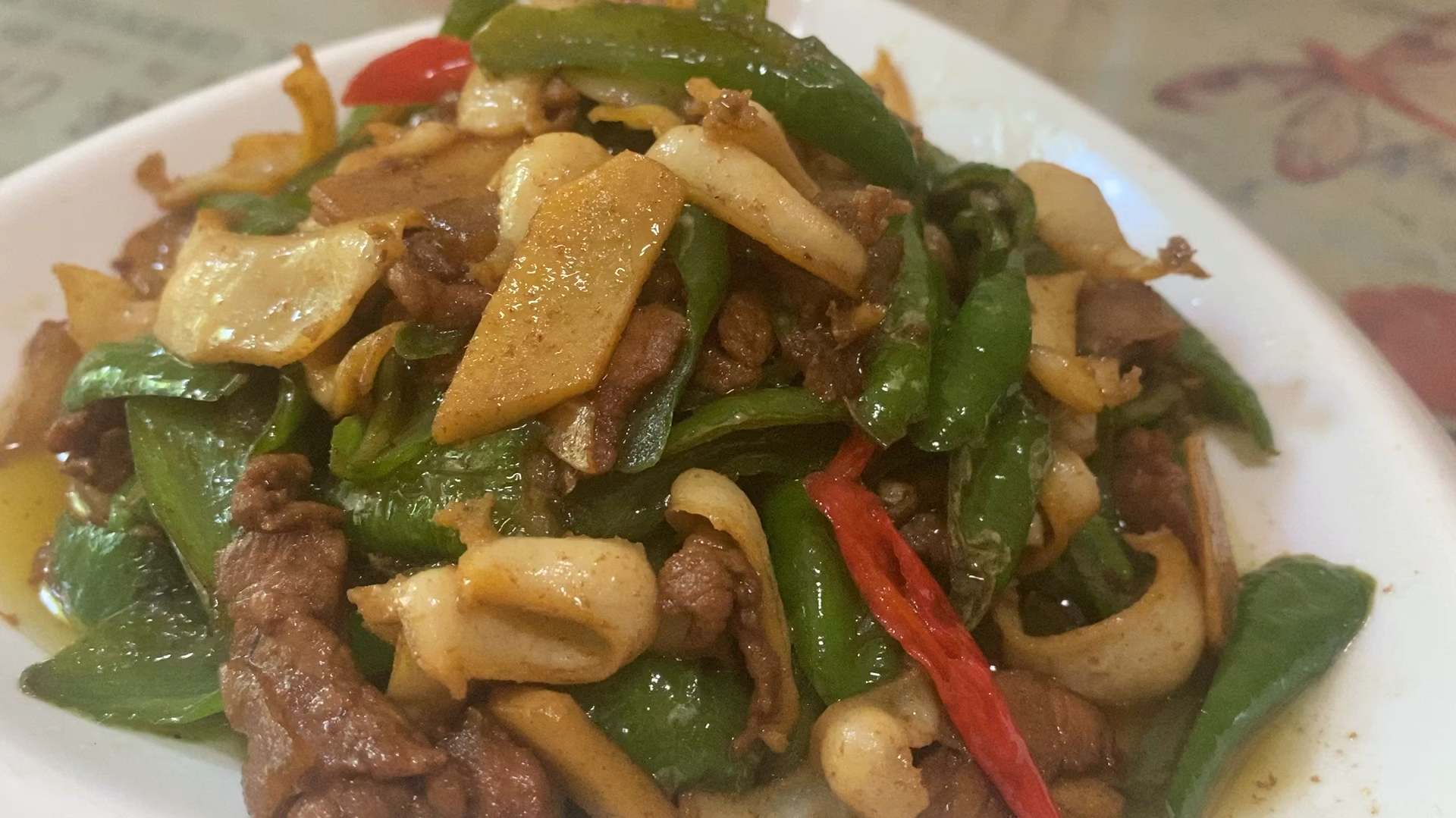 青椒炒鲍鱼,湘味十足,湖南人的味道