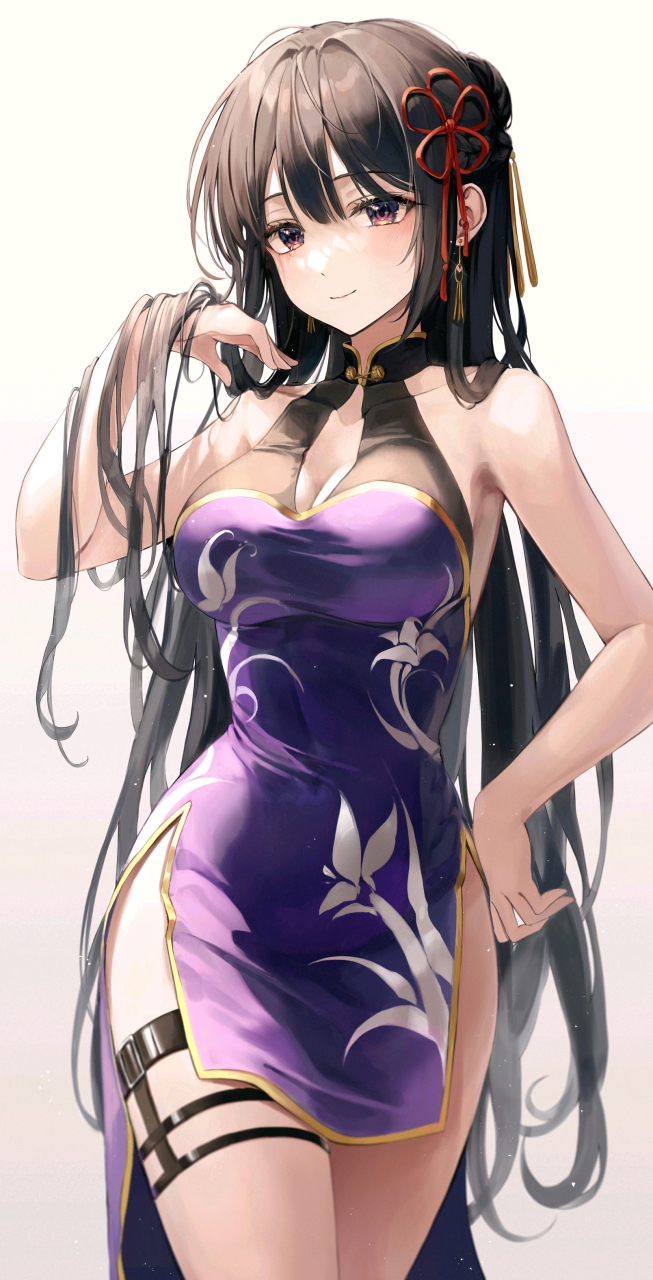 旗袍美少女#动漫