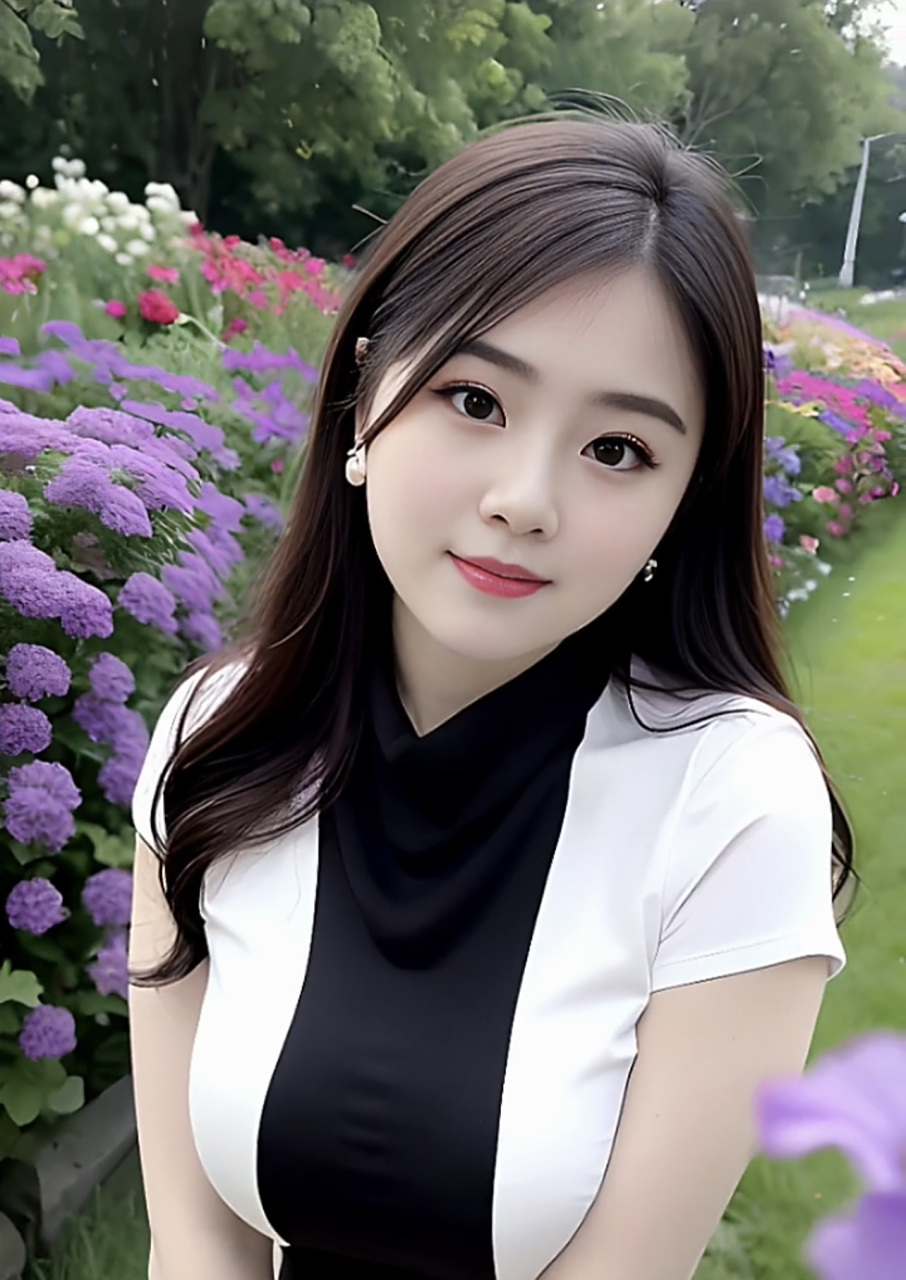 微胖又圆圆脸的女人,给人一种安详与有福气的感觉