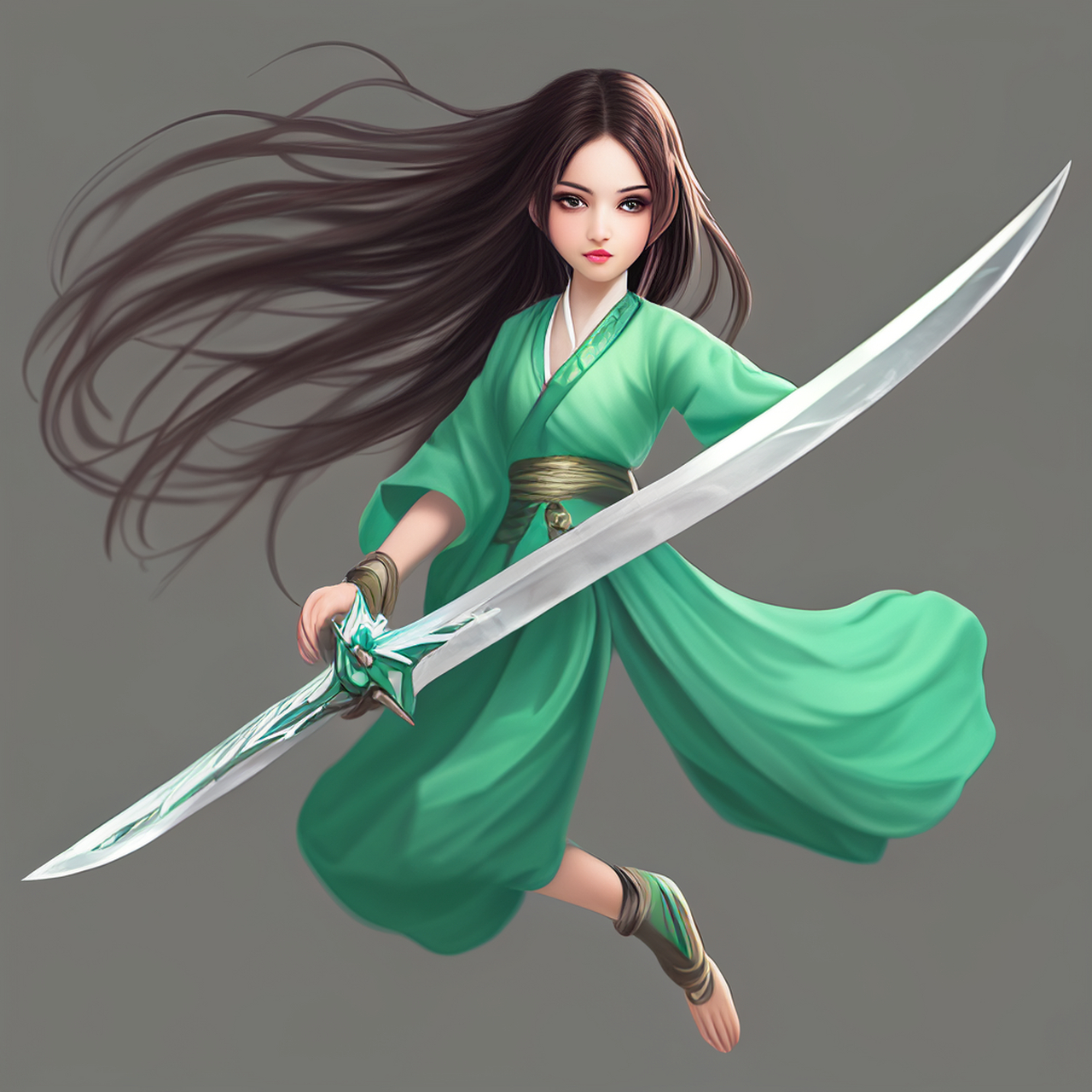 御剑飞行的仙女和想像的有点差距#百度ai绘图黑科技