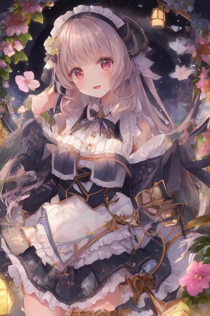 二次元#  金发少女 画师:kj