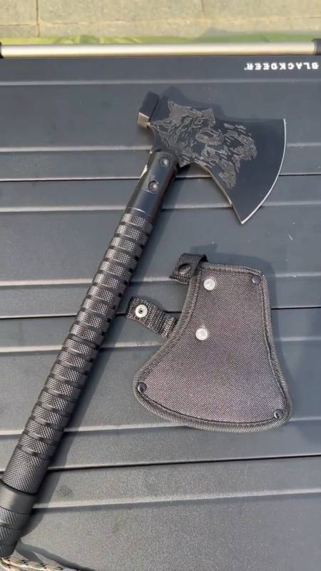 多功能户外丛林斧开箱与组装-度小视