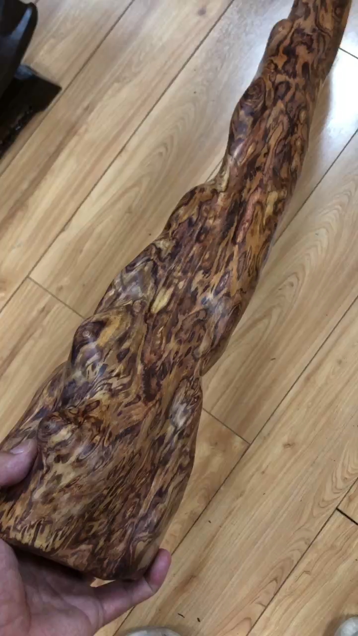 海南黄花梨精品野生料满纹鬼脸芝麻瘤疤纹横财
