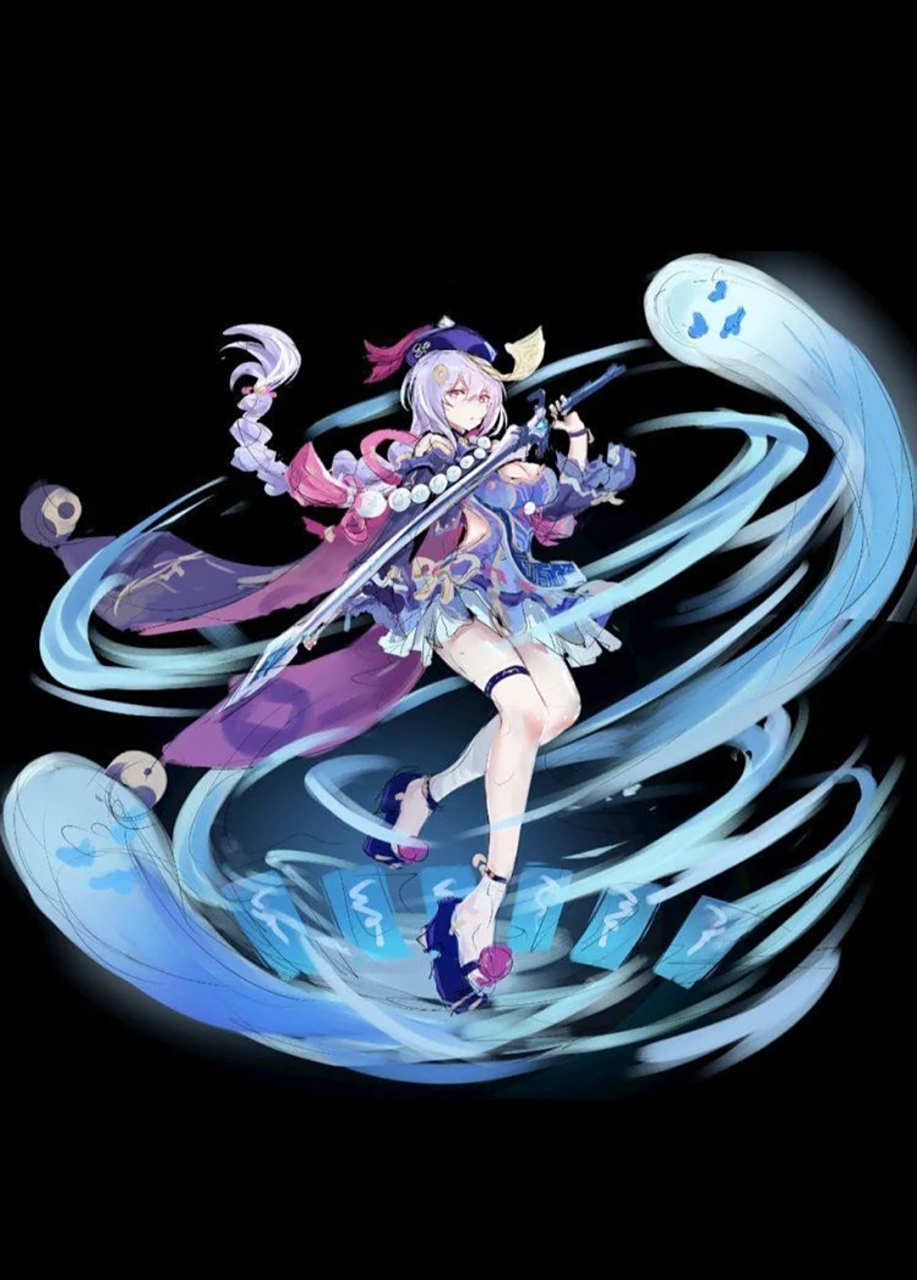 如果七七长大了,你会爱吗?#原神# #动漫壁纸