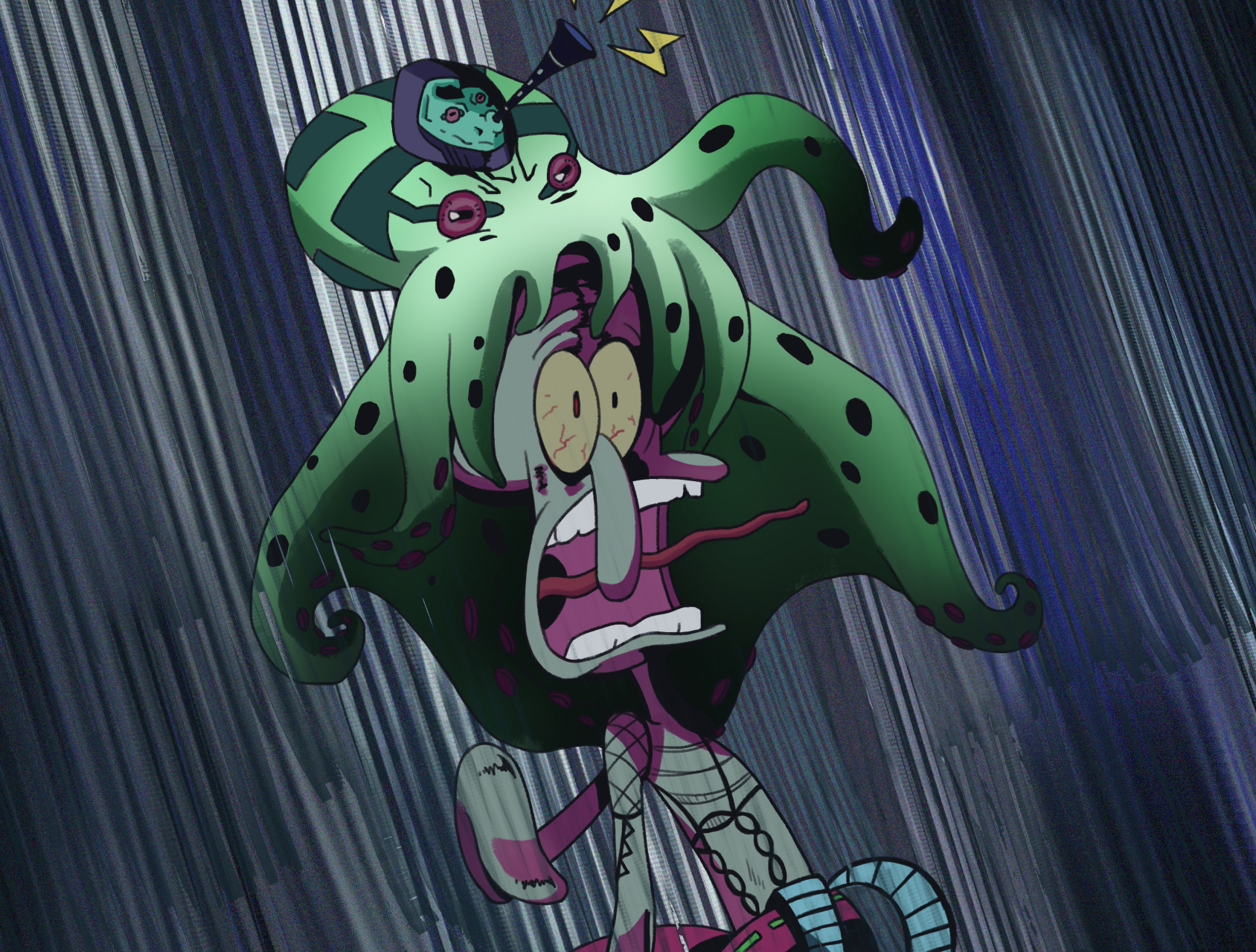 黄金之风 × 海绵之风 77 ——海绵宝宝&派大星&章鱼哥#二次元