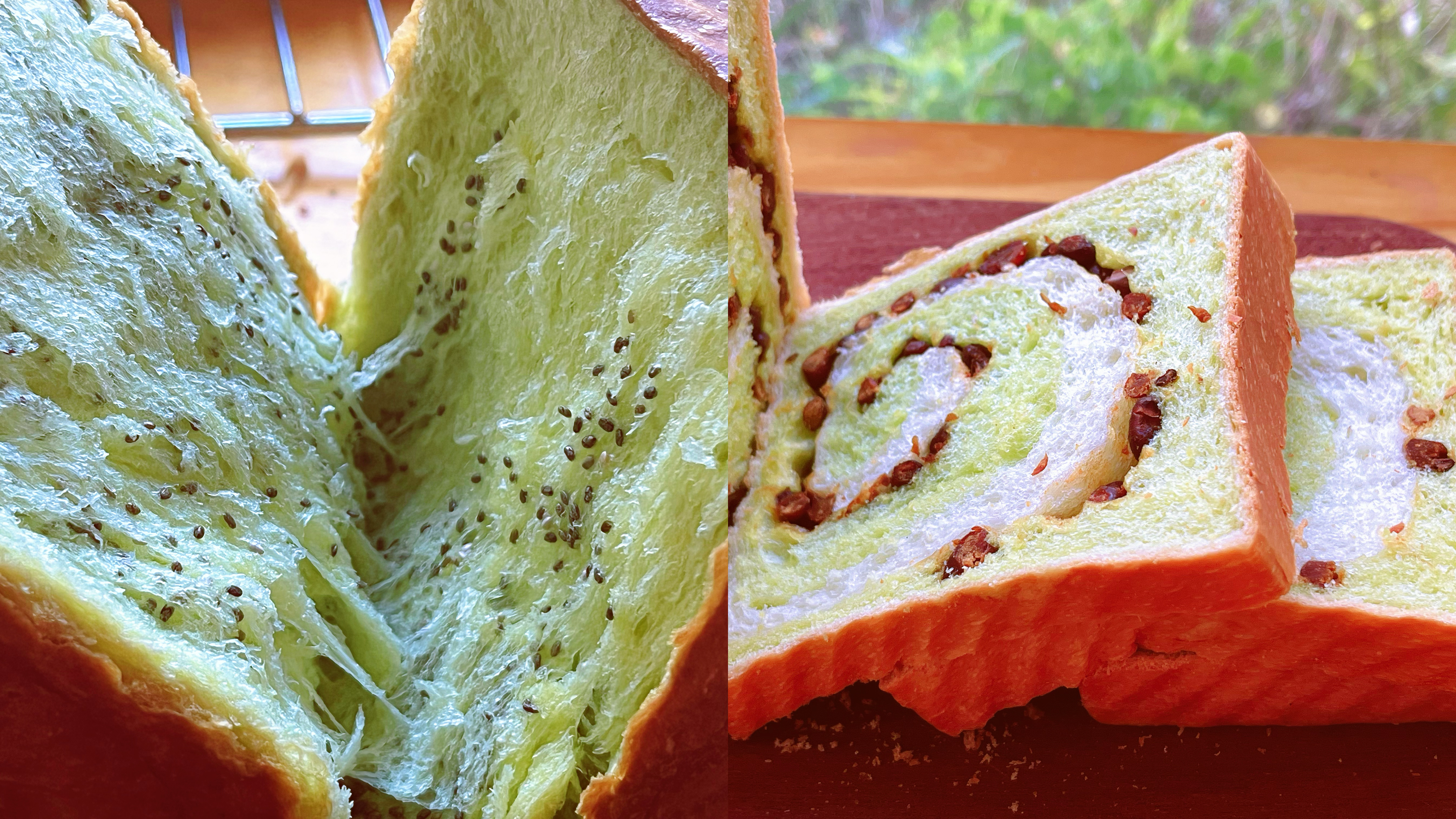 1个配方做2款好吃的吐司,蜜豆斑斓奇亚籽斑斓,哪个都拒绝不了!