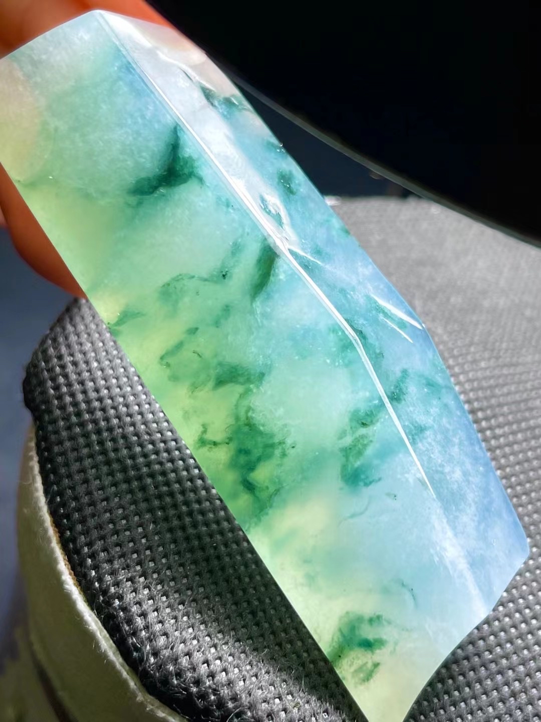 翡翠原石 料冰飘花