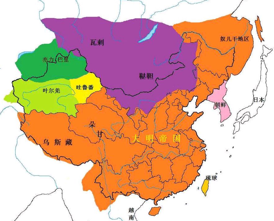 中国历代王朝的版图图片