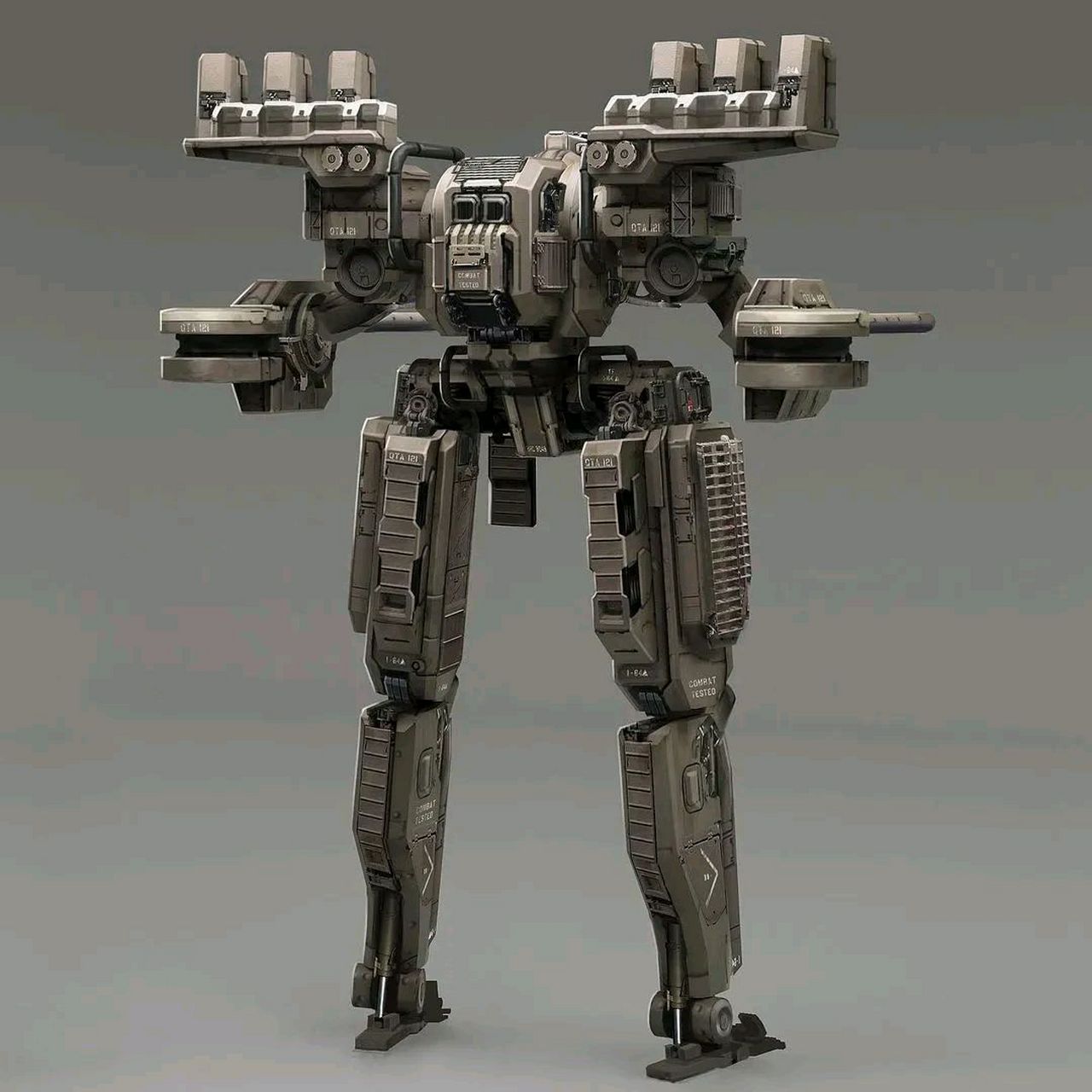 合金装备x前线任务 机甲设计方案图稿欣赏.#动漫# #插画# #动漫机甲