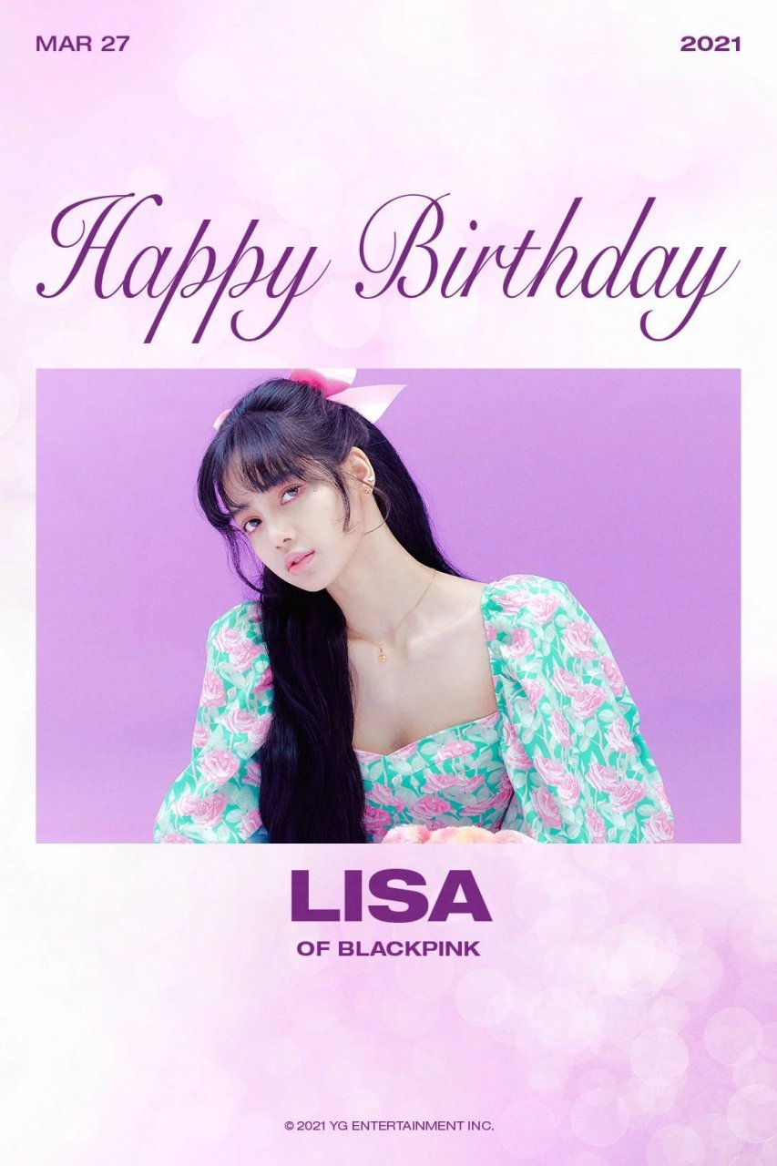 0327生日快樂lisa!甜豆莎要永遠開心啊!#lisa