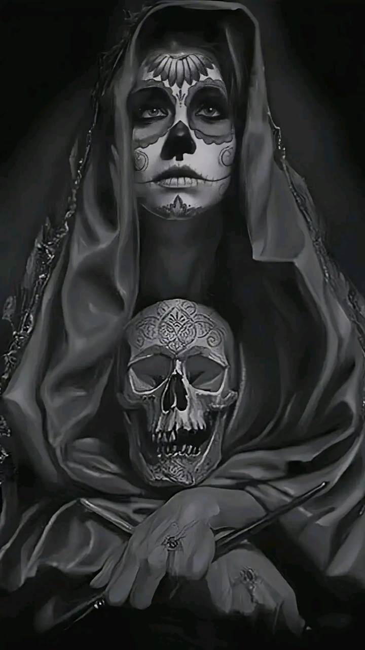 骷髅壁纸～人们追寻金钱和权力,但最终他们只能留下一副骷髅 所有人