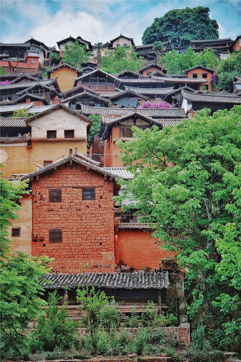 云南民族村白族村图片图片