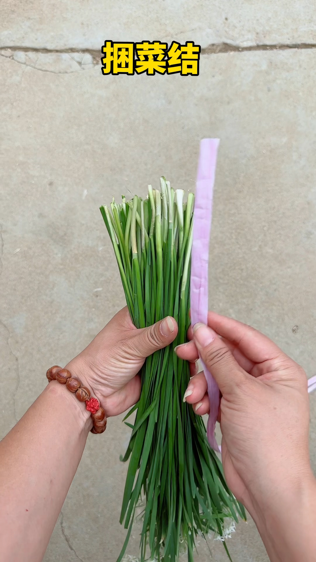 简单实用的捆菜小妙招