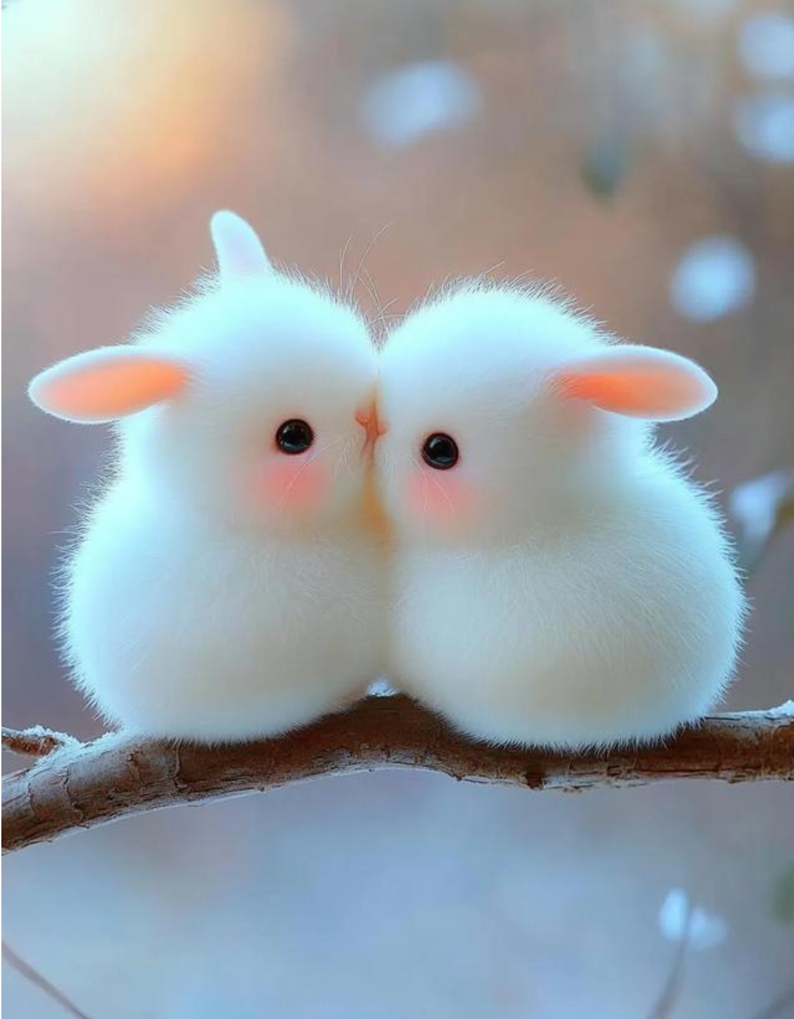 可爱的小兔兔壁纸看起来萌萌的,太漂亮了