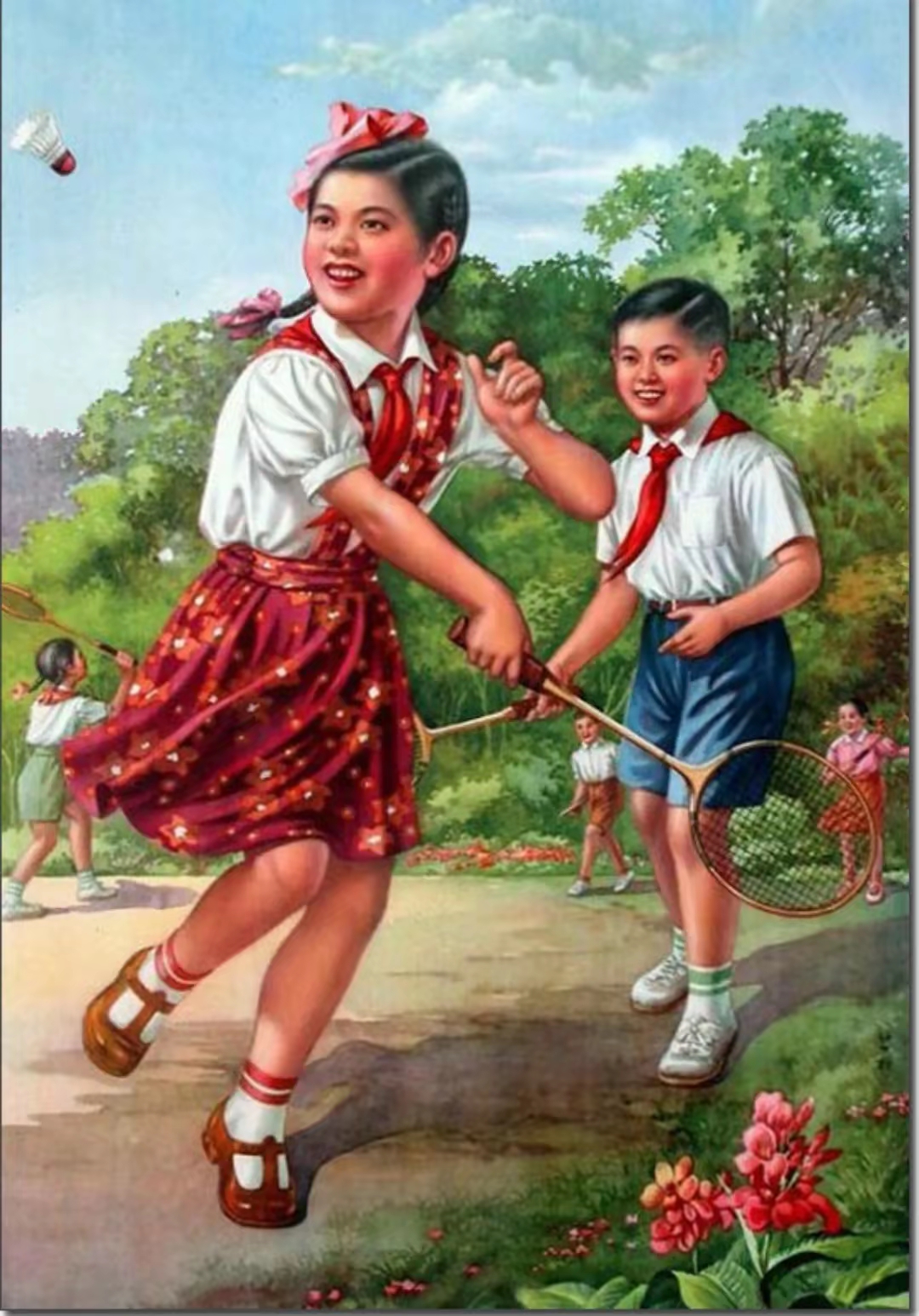 上世纪七八十年代,家家户户都曾经张贴过的人民公社宣传画,质朴又带着