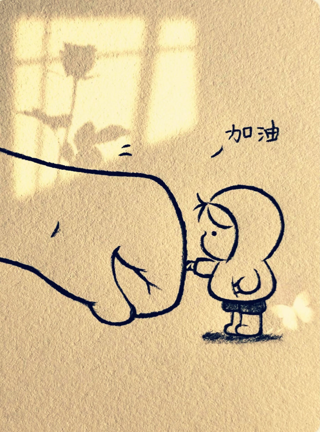 "这简单的一幕,却充满了力量