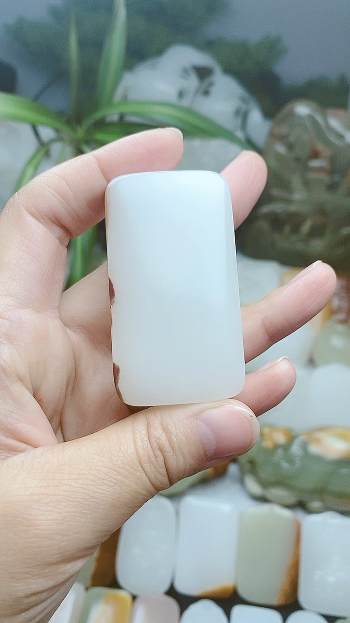 昆仑玉红皮无事牌,美美哒!