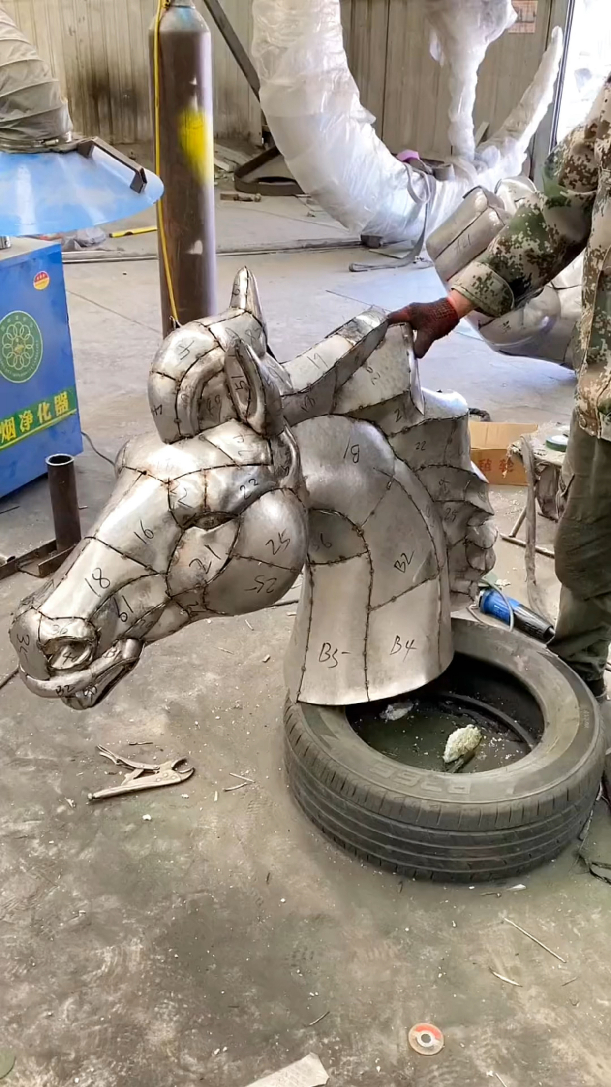 雕塑摆件制作过程