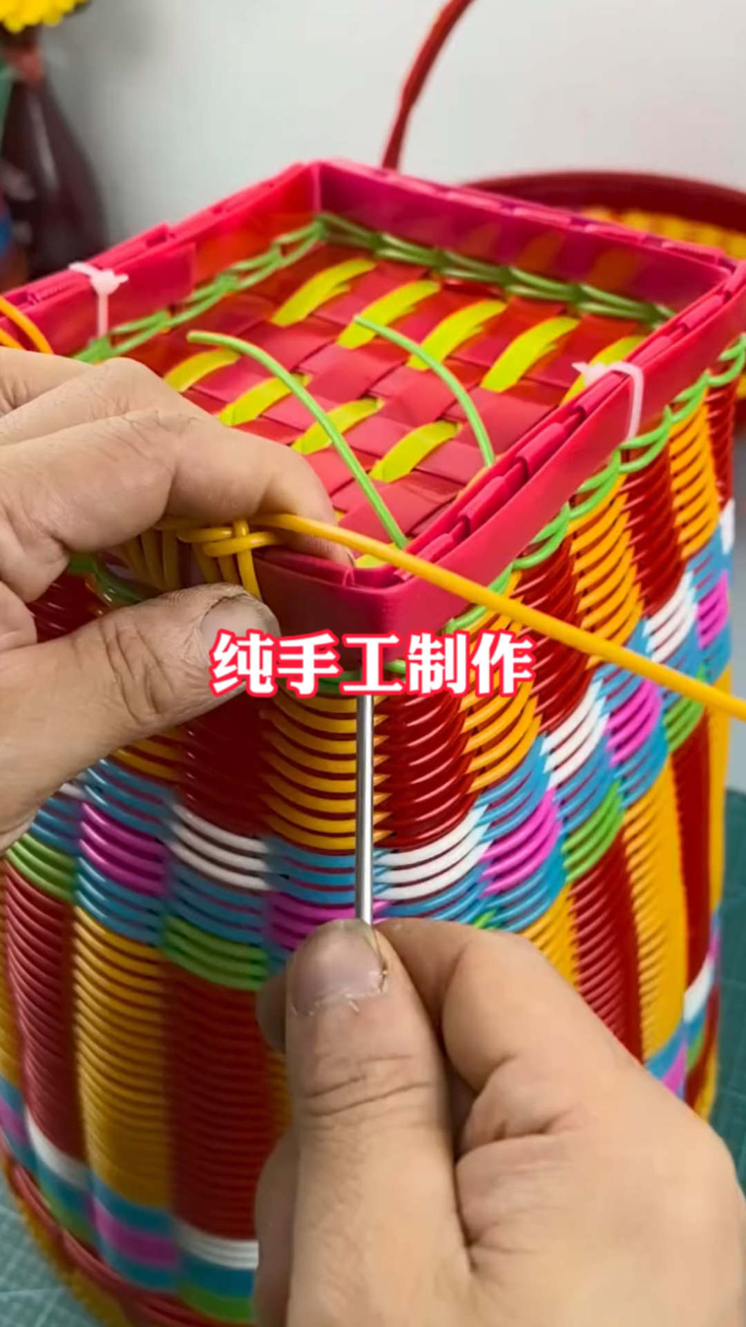 纯手工编织背篓