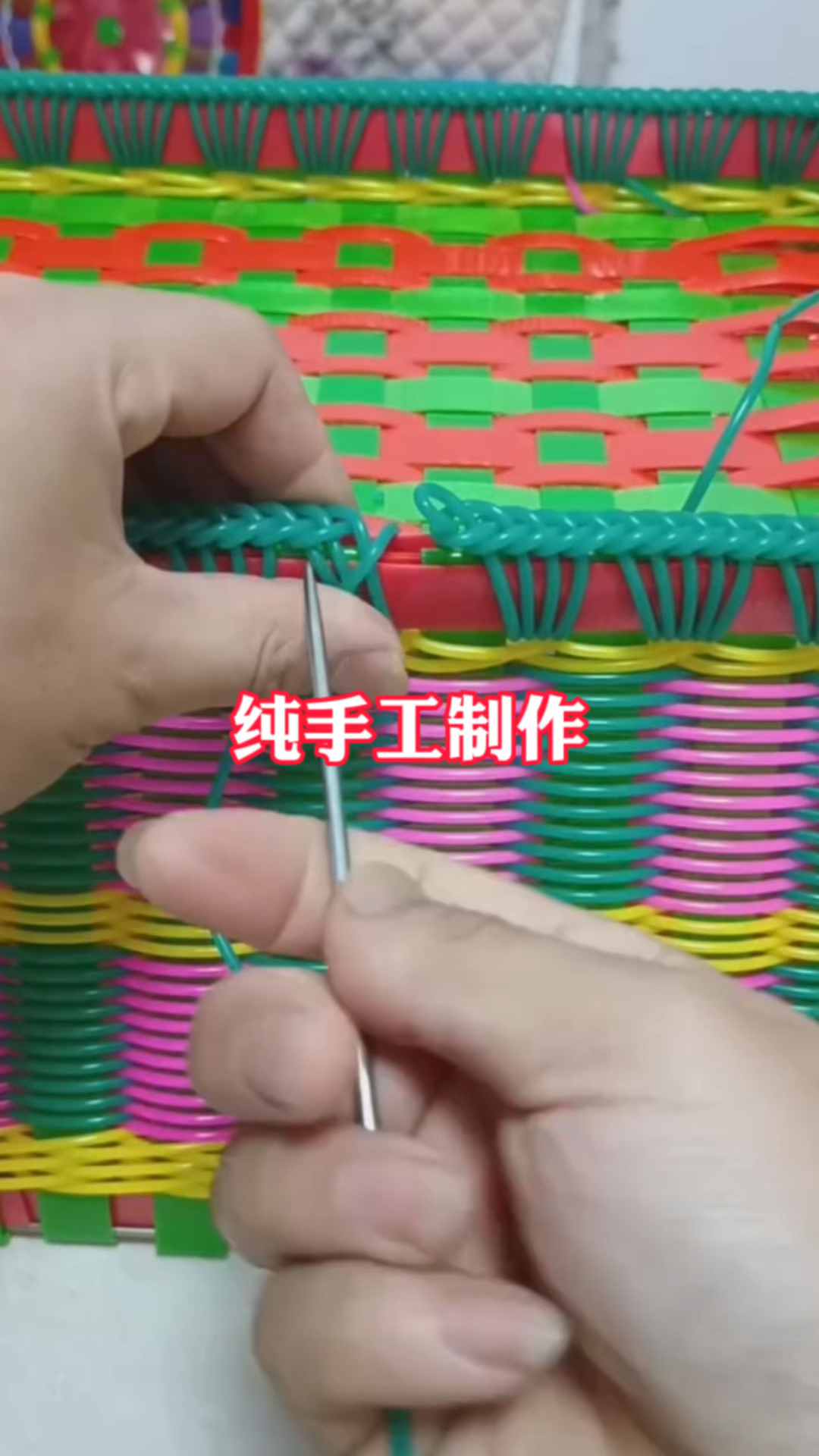 纯手工编织背篓