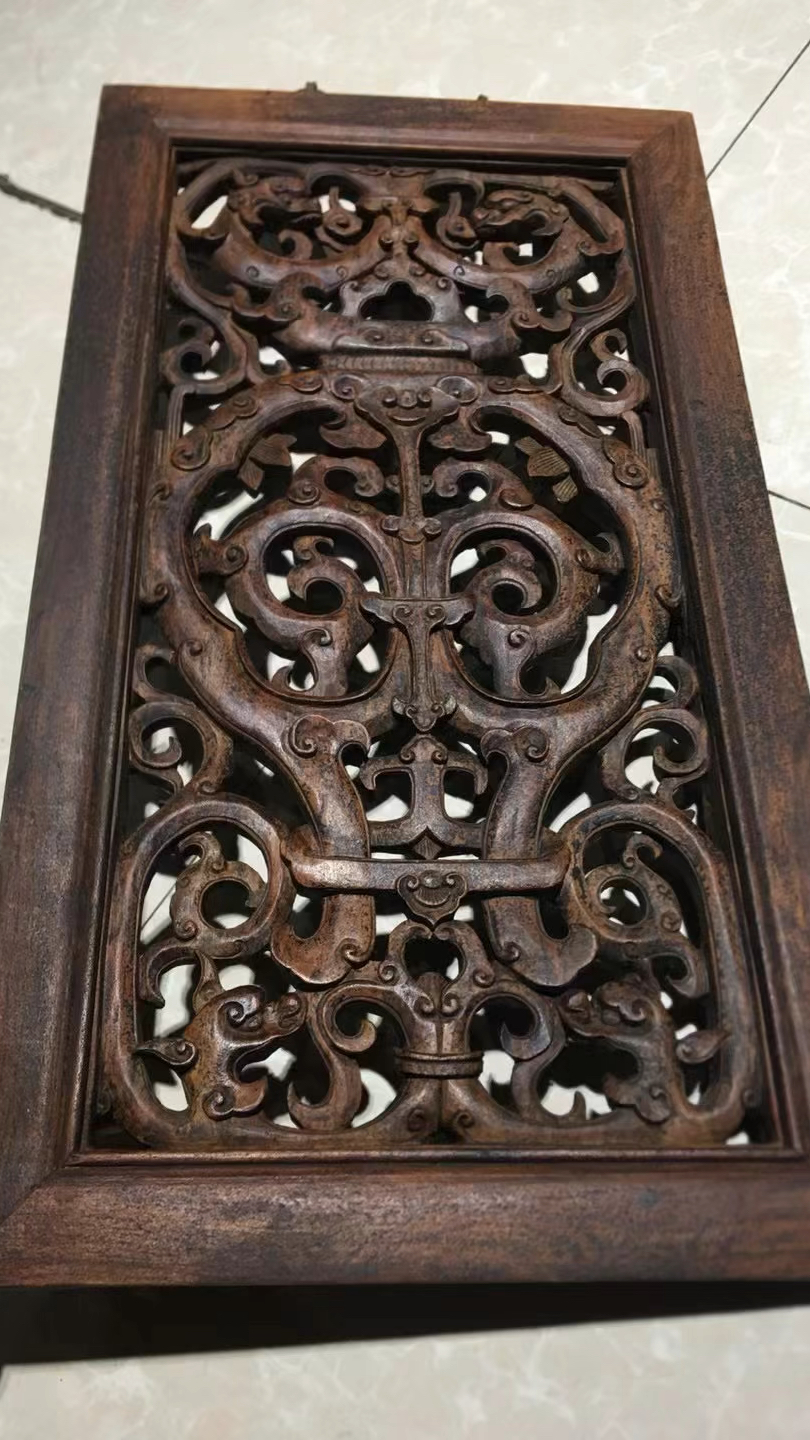 清代海南黄花梨老物件雕花,保存完整,值得收藏