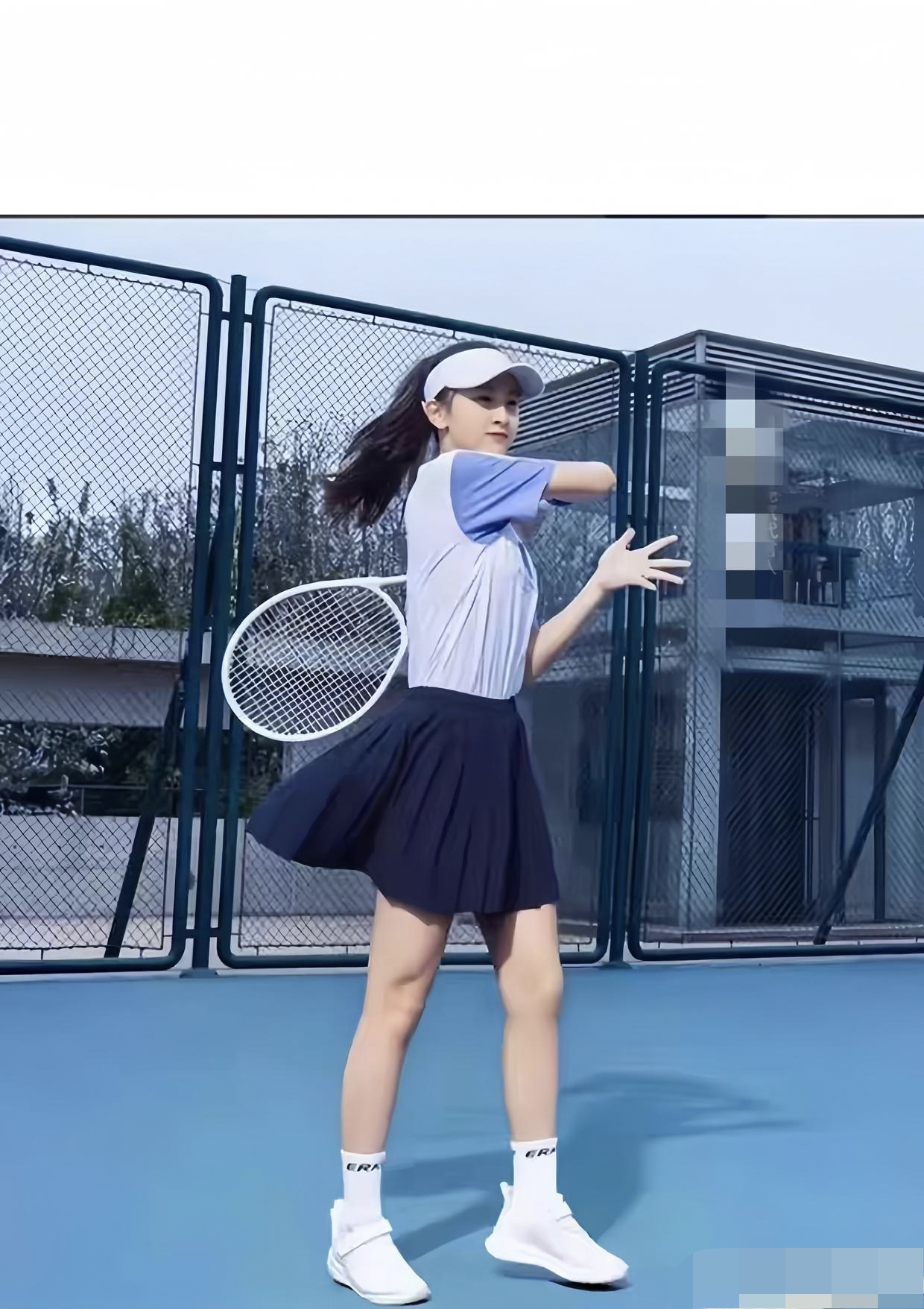 奥运冠军田亮的女儿,15岁田雨橙在刚结束的阿联酋青少年网球赛上,她