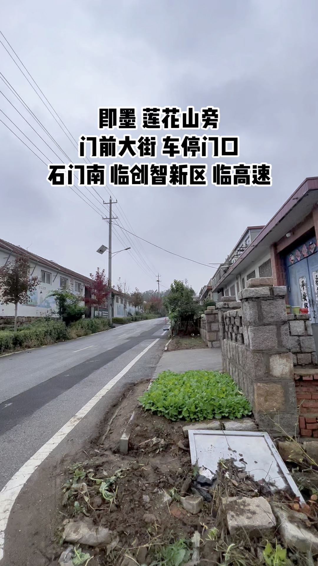 庆祝]即墨龙泉街道美丽乡村156平临街大院25.6万莲花山景区旁