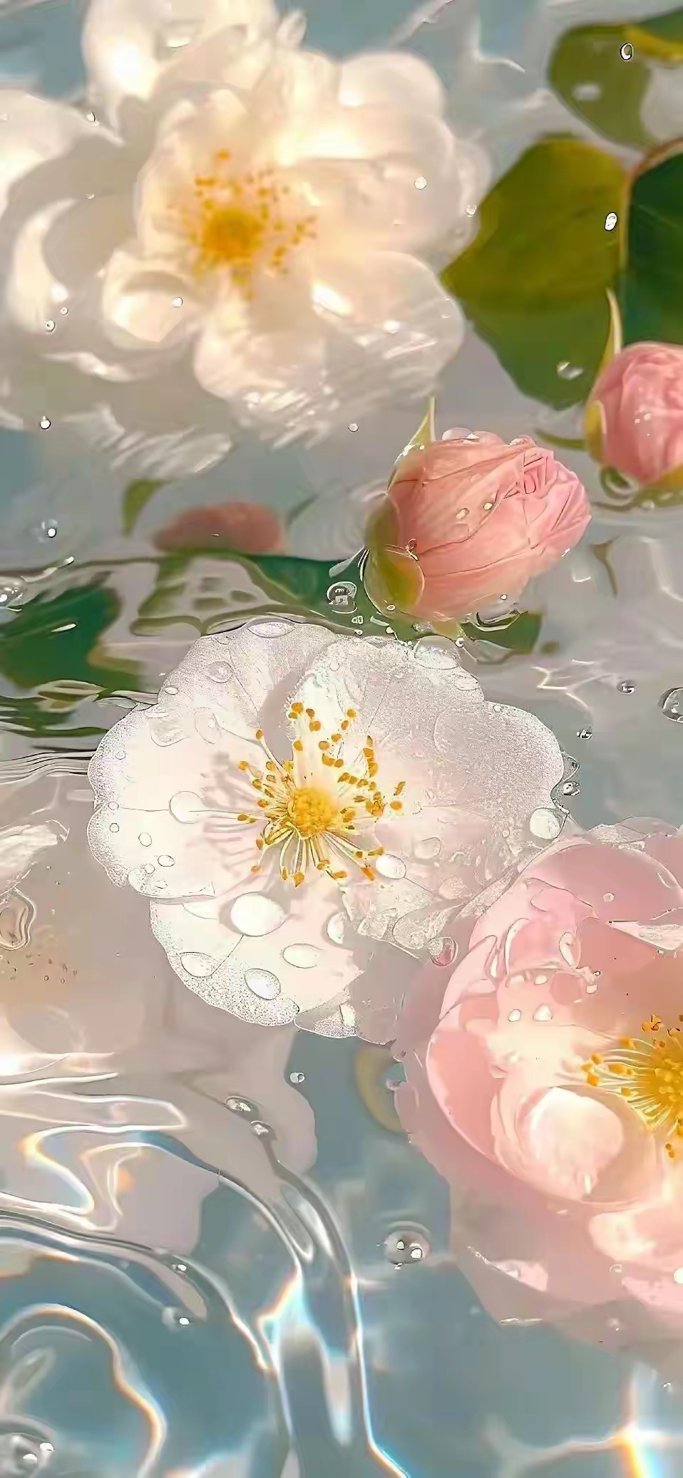 布灵布灵·水中花·壁纸