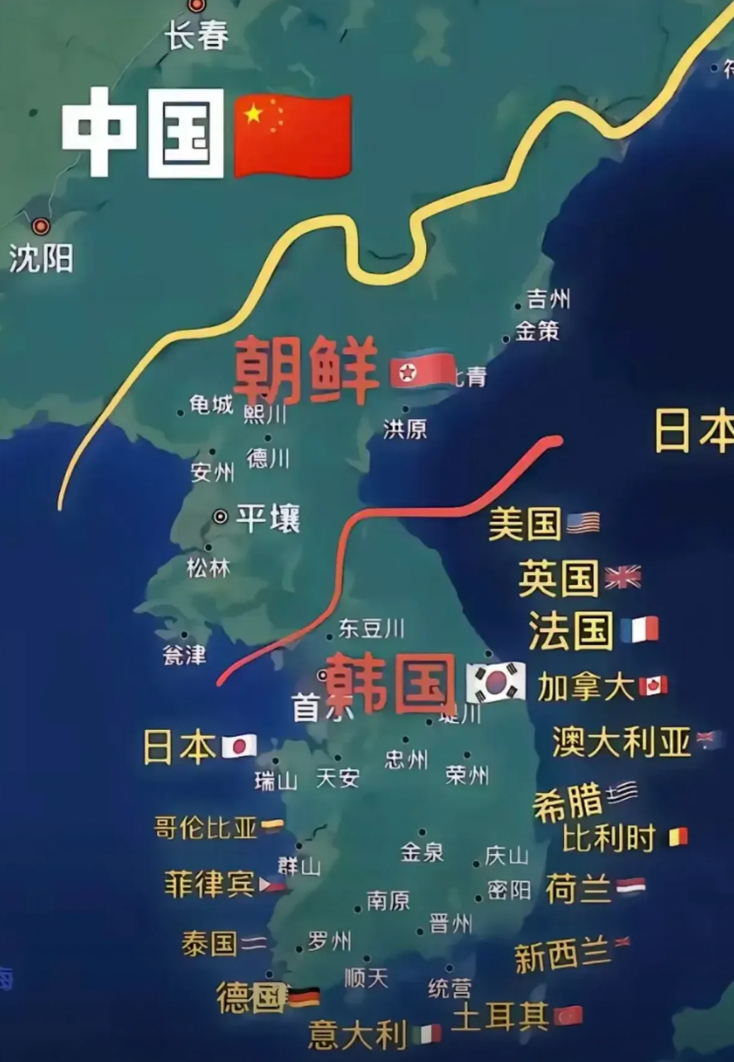 朝鲜的人口数量约为2616万,而韩国的人口达到了5143万. 2