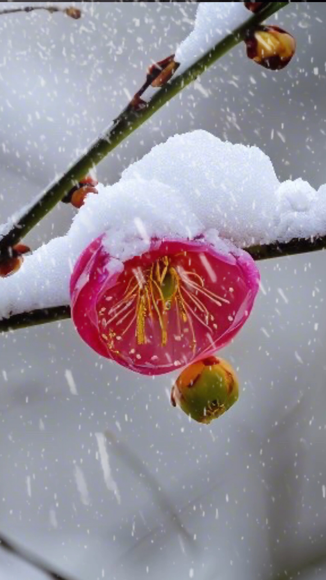 梅花烙雪两茫茫雪中有梅,梅中有雪