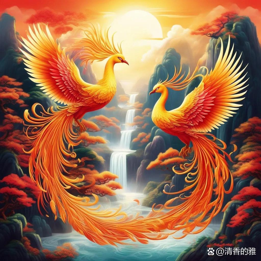 好运的微信头像来喽! 凤凰展翅,涅槃重生,一飞冲天
