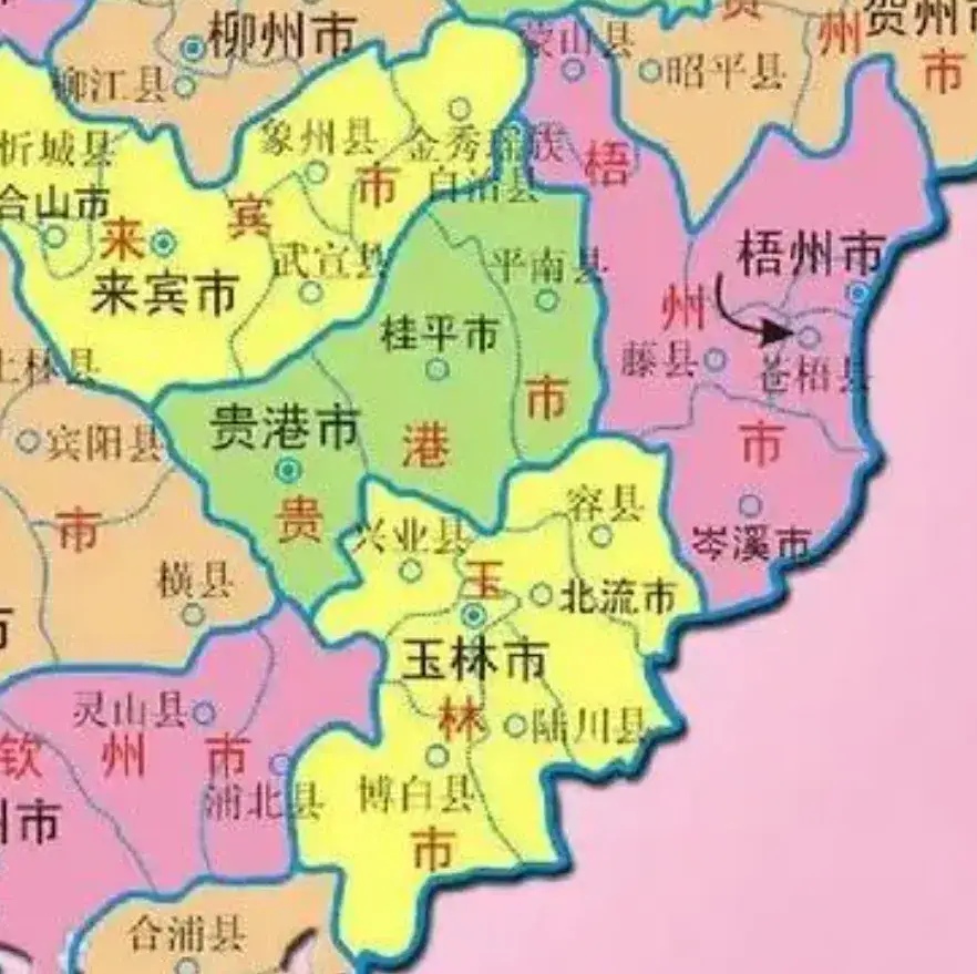 玉林贵港梧州三地城建最好的市,最好的县,城建比较差的县