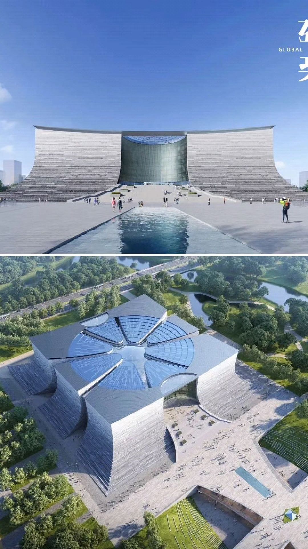 济南新博物馆效果图公布,以"涌泉石"为设计理念