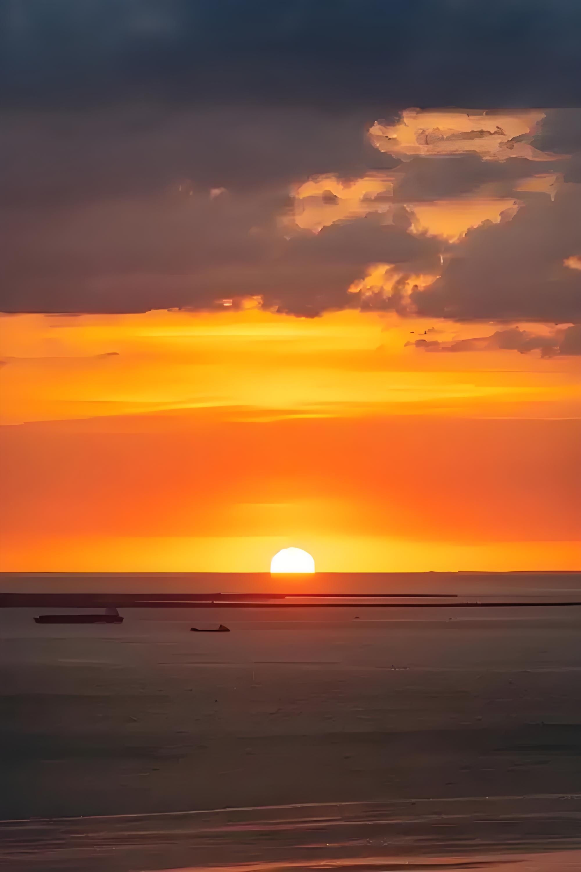 岁月静好的流年,安然坐于岸边的沙滩 畔