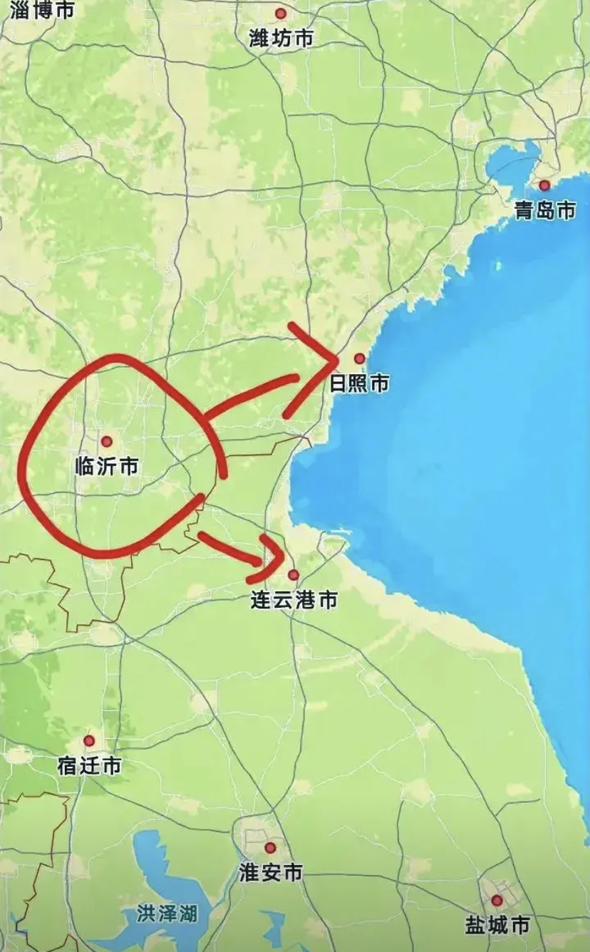 临沂市禁区区域图图片