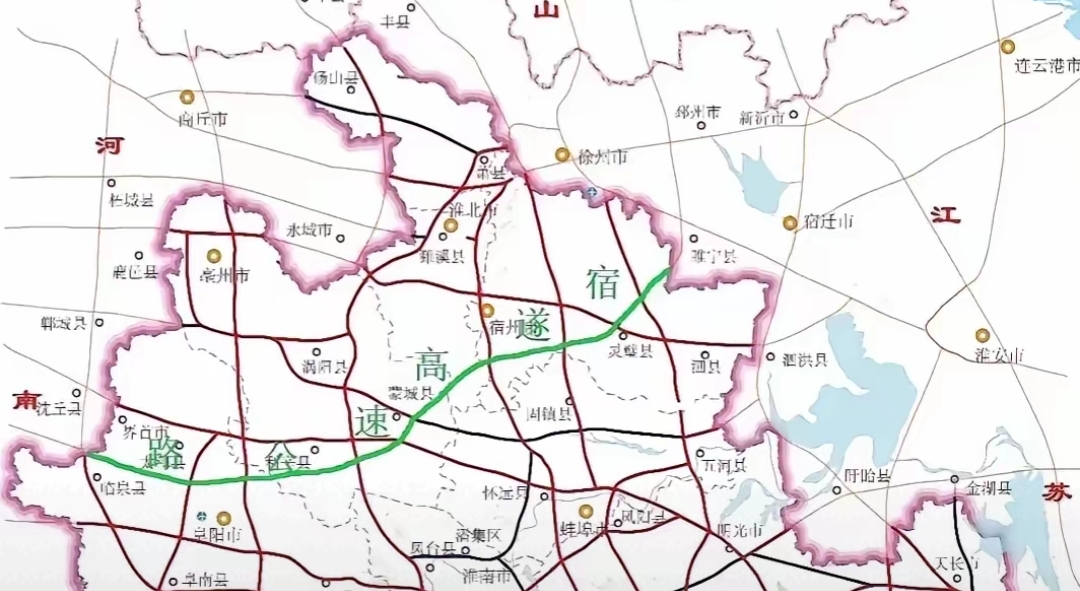 对宿遂高速宿遂高速公路宿州段线路图宿遂高速宿州段路线图宿遂高速