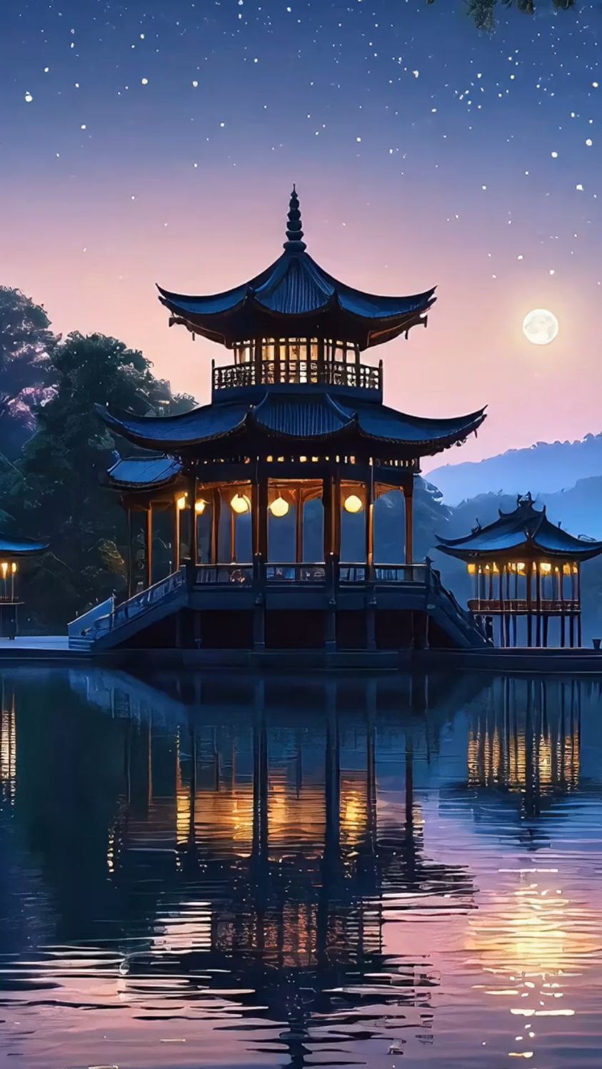 春江花月夜景色图片